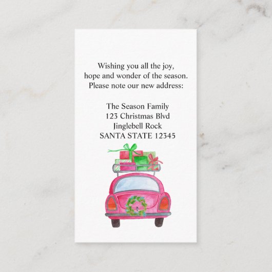 We hebben kerstauto verplaatst informatiekaartje (Achterkant)