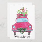 We hebben kerstauto verplaatst kaart (Voorkant / Achterkant)