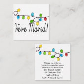 We hebben kerstboomverlichting verplaatst informatiekaartje (Voorkant / Achterkant)