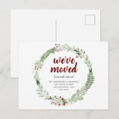 We hebben kerstfeestdag gemaakt aankondigingskaart (Voorkant / Achterkant)