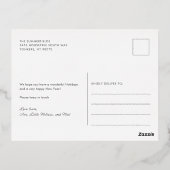 We hebben kerstfoto's uit de familie gemaakt die g folie feestdagen briefkaart (Achterkant)