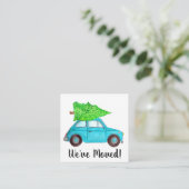 We hebben Kerstmis Classic verhuisd Informatiekaartje (Staand voorkant)