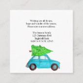 We hebben Kerstmis Classic verhuisd Informatiekaartje (Achterkant)