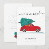 We Hebben Kerstmis Verhuisd Feestdagenkaart (Voorkant / Achterkant)