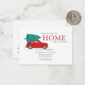 We hebben kerstvakantie verplaatst notitiekaartje (Voorkant / Achterkant in situ)