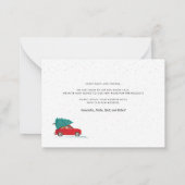 We hebben kerstvakantie verplaatst notitiekaartje (Achterkant)