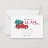 We hebben kerstvakantie verplaatst notitiekaartje (Voorkant)