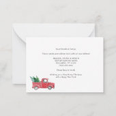 We hebben kerstvakantie verplaatst notitiekaartje (Achterkant)