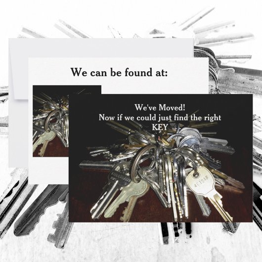 We hebben Keys Humoureus Flat Card verplaatst Bedankkaart
