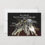 We hebben Keys Humoureus Flat Card verplaatst Bedankkaart (Voorkant)
