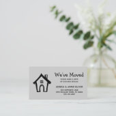 We hebben kleine huis lichtgrijze aankondiging ver (Staand voorkant)