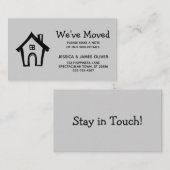 We hebben kleine huis lichtgrijze aankondiging ver (Voorkant / Achterkant)