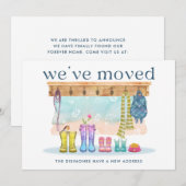 We hebben kleurrijke Waterverf verplaatst Aankondiging (Voorkant / Achterkant)