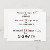 We hebben knuffels nodig… briefkaart (Voorkant / Achterkant)