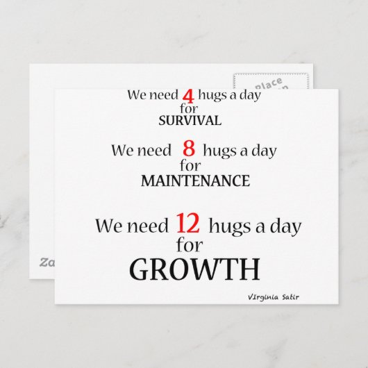 We hebben knuffels nodig… briefkaart (Voorkant / Achterkant)