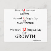 We hebben knuffels nodig… briefkaart (Voorkant)