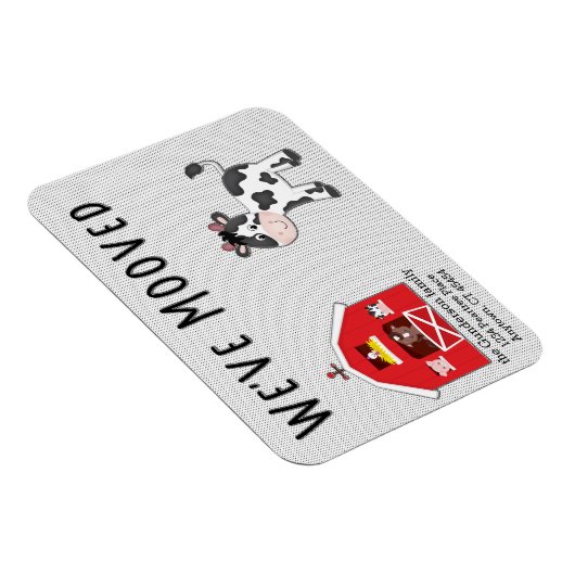 We hebben Koe Barn Boerderij New Home Aankondiging Magneet (Rechterzijde)