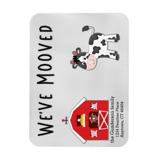 We hebben Koe Barn Boerderij New Home Aankondiging Magneet (Verticaal)