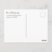 We hebben Koe bespoedigd met Barn Change of Addres Briefkaart (Achterkant)