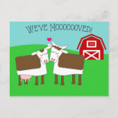 We hebben Koeien en Barn New Address Briefkaart ve (Voorkant)