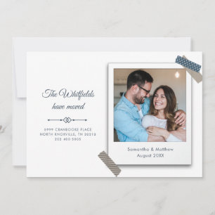 We hebben koppels verhuisd foto verhuizen aankondiging