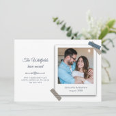 We hebben koppels verhuisd foto verhuizen aankondiging (Staand voorkant)