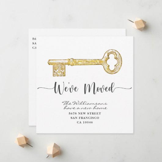 We hebben Kraft Key Moving Announcement verplaatst Aankondiging (Voorkant / Achterkant in situ)