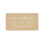 We hebben Kraft Paper New Address Label verplaatst (Voorkant)
