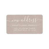 We hebben Kraft Paper New Address Label verplaatst (Voorkant)