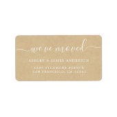 We hebben Kraft Paper New Address Label verplaatst (Voorkant)