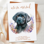We hebben Labrador Puppy Boho Floral Dog Moving ve Aankondiging