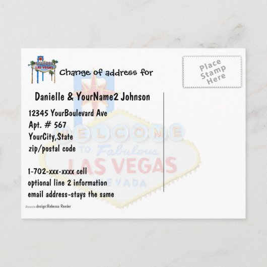 We hebben Las Vegas Red Rock Canyon Uitzicht verpl Aankondigingskaart (Achterkant)