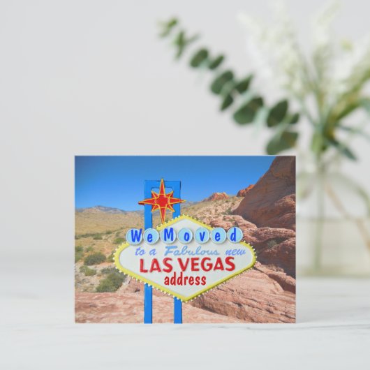 We hebben Las Vegas Red Rock Canyon Uitzicht verpl Aankondigingskaart (Staand voorkant)