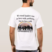 We hebben leiders nodig die verliefd zijn op JUSTI T-shirt (Achterkant)
