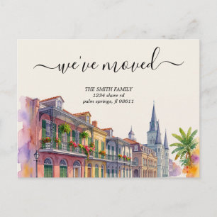 We hebben Louisiana LA New Orleans verhuisd verhui Briefkaart