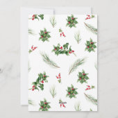 We hebben Matig Holly Berry Moving Announcement ve Feestdagenkaart (Achterkant)