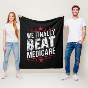 We Hebben Medicare Trump Biden Verkiezing Eindelij Fleece Deken