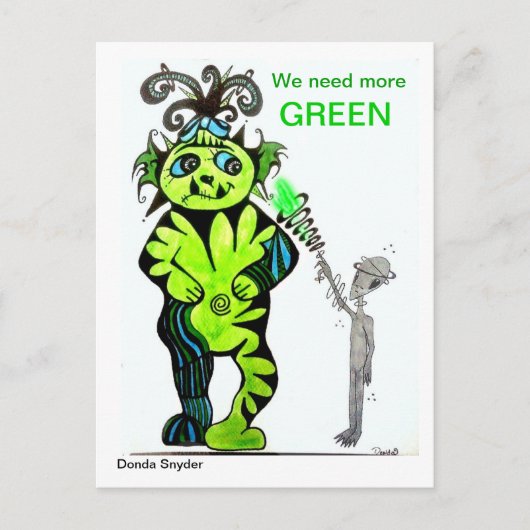 We hebben meer groen nodig - briefkaart (Voorkant)