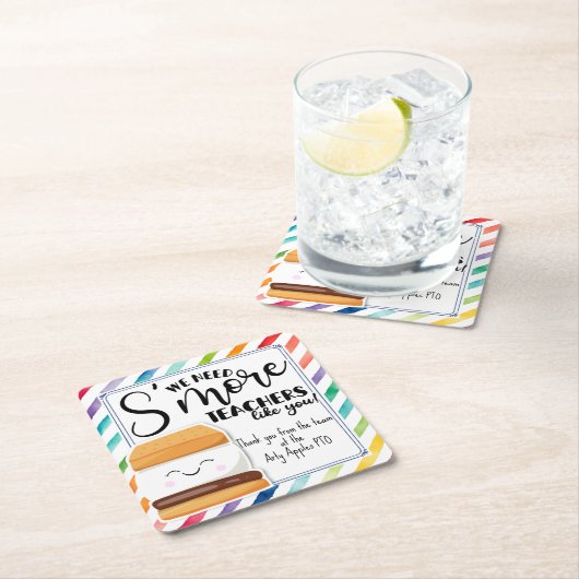 We hebben meer leraren nodig zoals jij, leraar cad kartonnen onderzetters (Insitu)