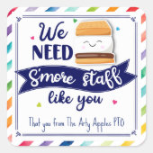 We hebben meer medewerkers nodig zoals jij vierkante sticker (Voorkant)