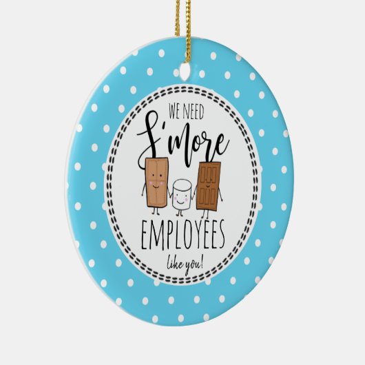 We hebben meer werknemers nodig zoals jullie kerst keramisch ornament (Rechts)