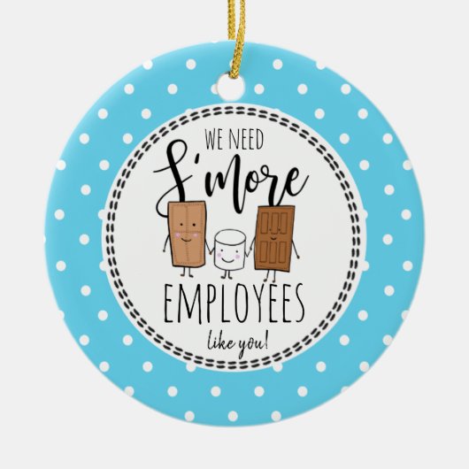 We hebben meer werknemers nodig zoals jullie kerst keramisch ornament (Voorkant)