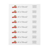 We hebben met de hand de kerstauto getrokken (Vel)