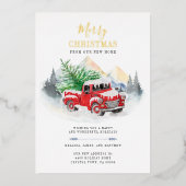 We hebben met kerst beweegt Gold Folie Feestdagenkaart (Voorkant)