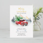 We hebben met kerst beweegt Gold Folie Feestdagenkaart (Staand Voorkant)