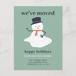 We hebben met Kerstmis Snowman Holiday Funny Cute  Briefkaart