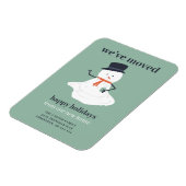 We hebben met Kerstmis Snowman Holiday Funny Cute  Magneet (Linkerzijde)