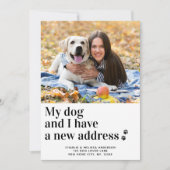 We hebben mijn hond I New Address Pet Photo Moving Aankondiging (Voorkant)