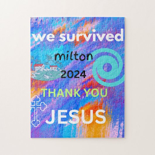 We hebben Milton 2024 overleefd Legpuzzel (Verticaal)