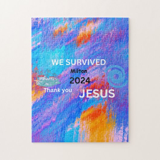 We hebben Milton 2024 overleefd Legpuzzel (Verticaal)
